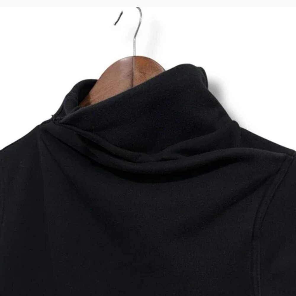 Athleta Women's Karma Twist Turtleneck Sweatshirt Black Size XXS *FLAWS 18x25